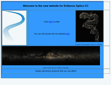 Tablet Screenshot of eridanusoptics.com